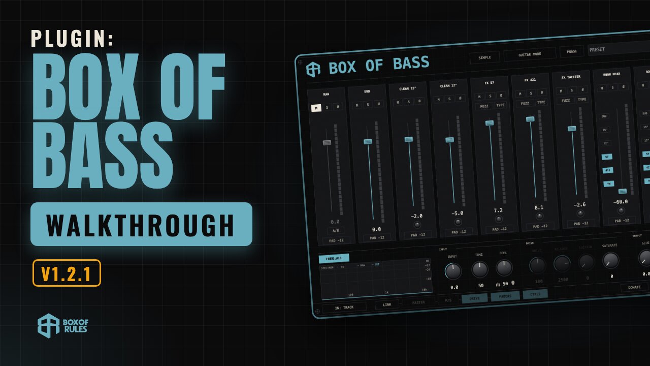 Box of Bass plugin tutorial video: full walkthrough in Logic Pro