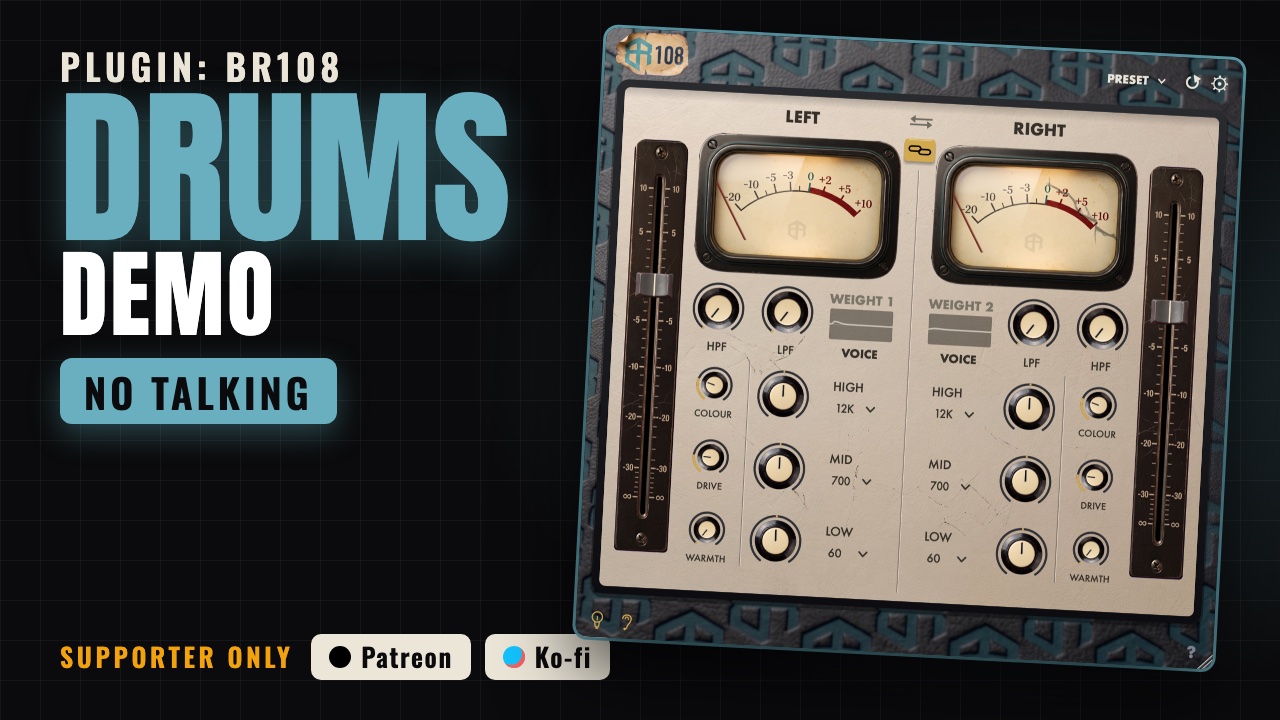 BR108 drums demo, no talking