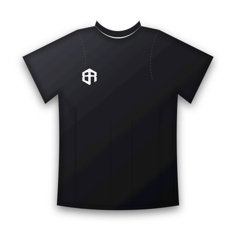 Black t-shirt with a small Box of Rules icon on the chest
